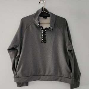 Nike Women's Large Training Therma  1/2 Zip Loose Fit Sweater, BV4966-011 B63